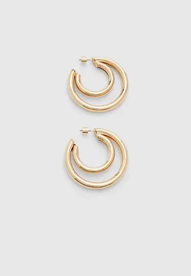 MAXI DOUBLE HOOP EARRINGS