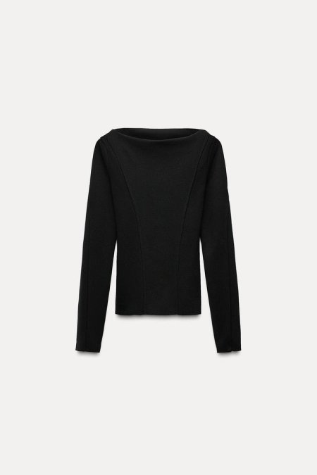 TOP WITH SLEEVES SLIT