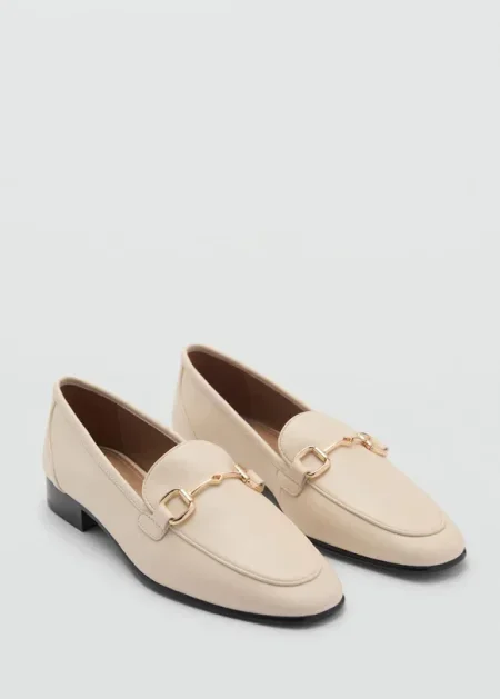 MANGO  leren loafers