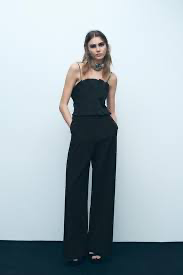 Zara strappy jumpsuit black
