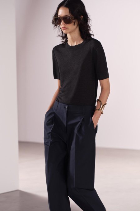 Zara trouser navy blue