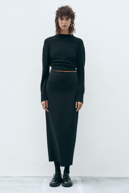 Zara long skirt black