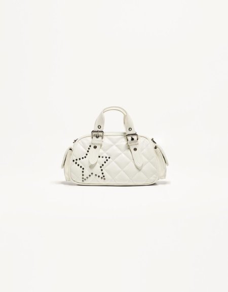 Bershka quilted bowling bag