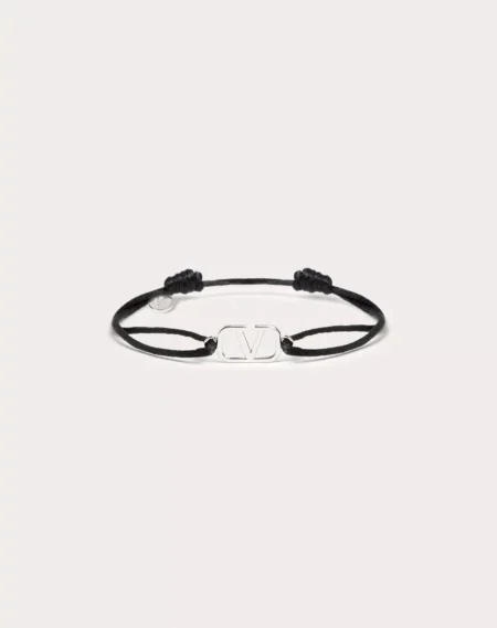 Valentino Garavani Vlogo Signature Cotton Bracelet