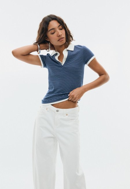 Double-layer short sleeve polo T-shirt