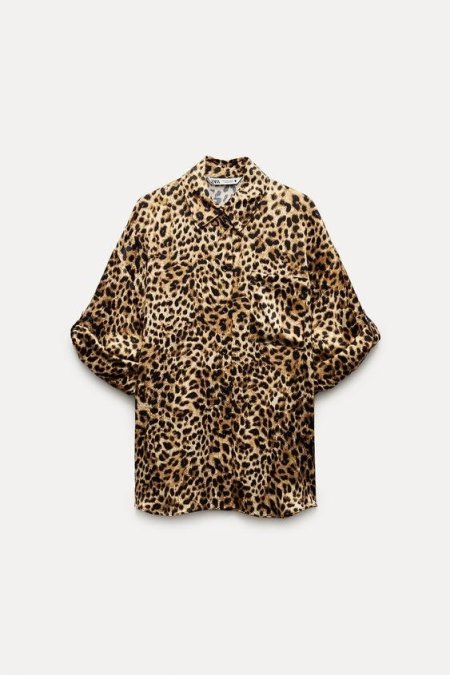 ZW COLLECTION ANIMAL PRINT SHIRT