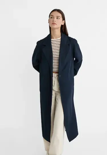 Long flowing trench coat