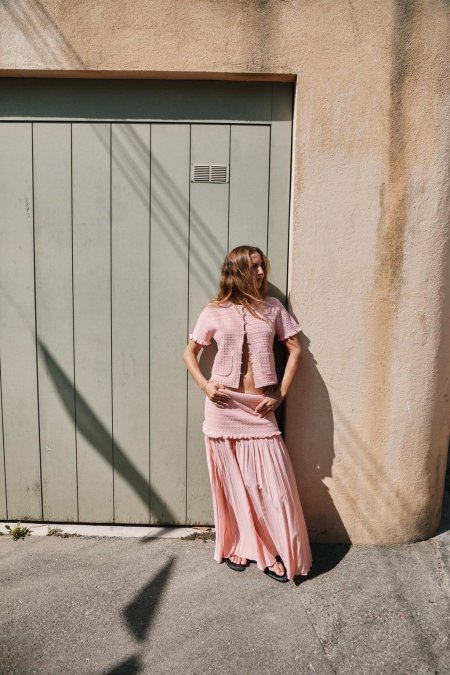 COMBINED KNIT SKIRT