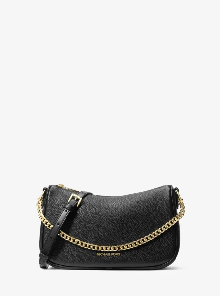 Carmela Medium Pebbled Leather Convertible Crossbody Bag