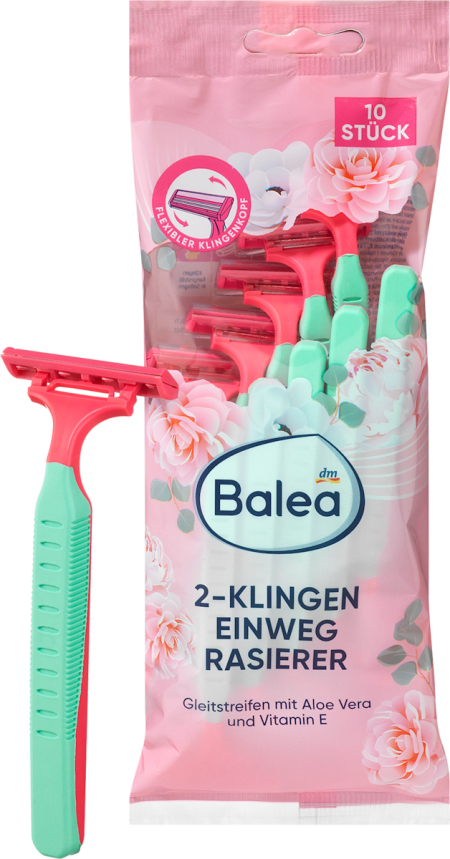 Balea Disposable razors with 2 blades, 10 pieces