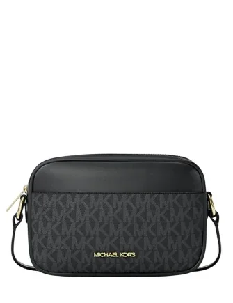 Jet Set Small Signature Logo Camera Crossbody Bag