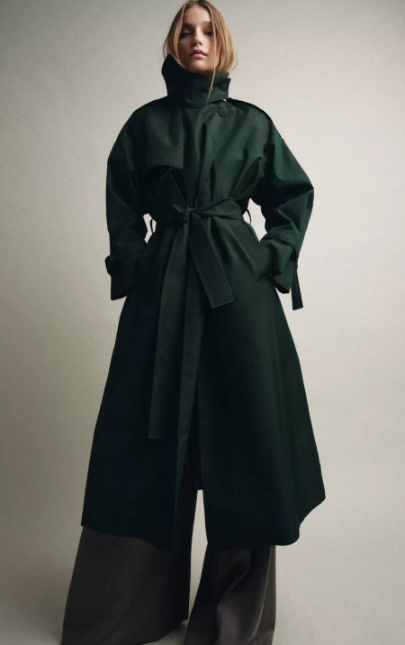 OVERSIDE WATER REPELLENT TRENCH COAT