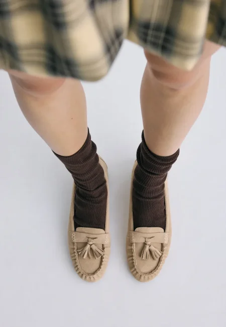 LEATHER TASSEL LOAFERS