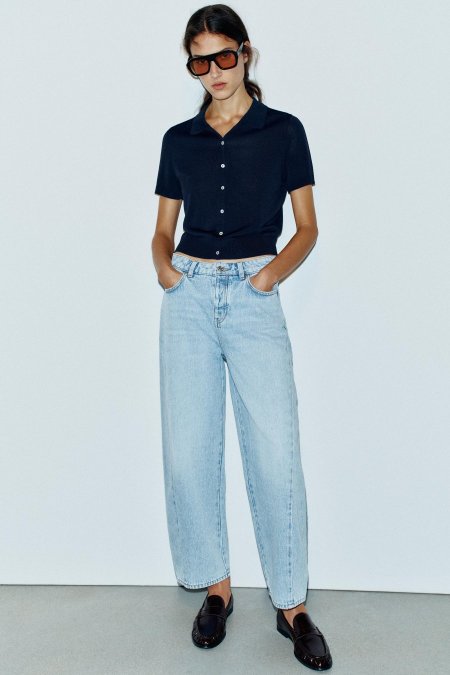 Z1975 HIGH-WAIST SEAMED BARREL JEANS