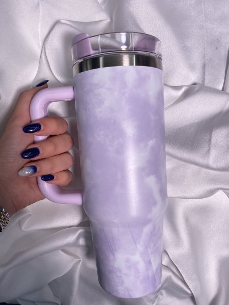 Trendy bottles كاسات - wavy purple