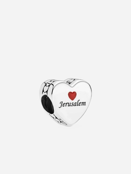 PANDORA Silver charm I LOVE JERUSALEM