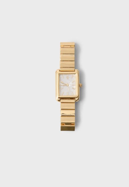 Rectangular chain strap watch