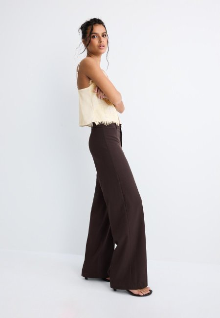Wide-leg trousers Brown