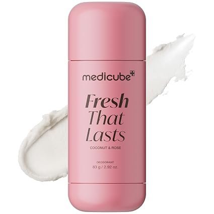 medicube Deodorant with PDRN, Rose Musk Scent, Fresh Odor Control