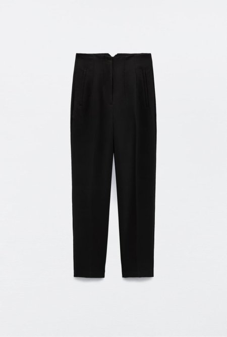 HIGH-WAIST TROUSER  - Black