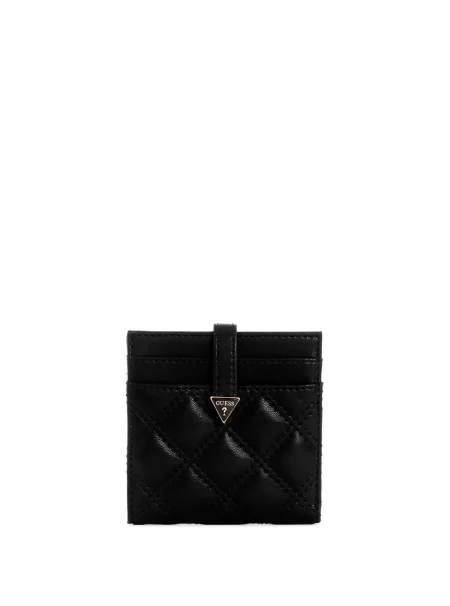 Black giully tab card case