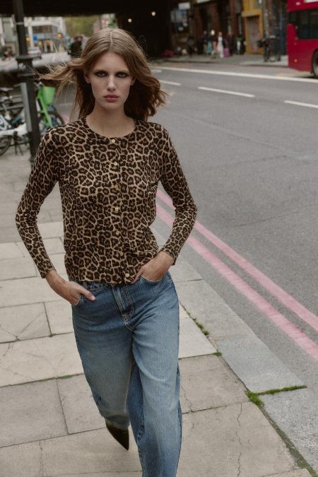 ANIMAL PRINT CARDIGAN
