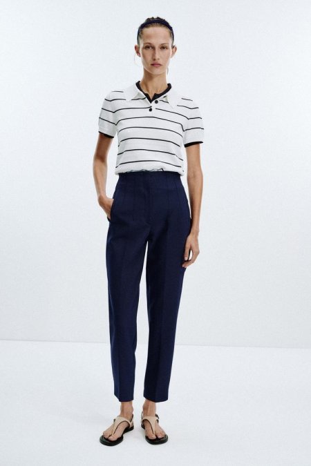 HIGH-WAIST TROUSERS