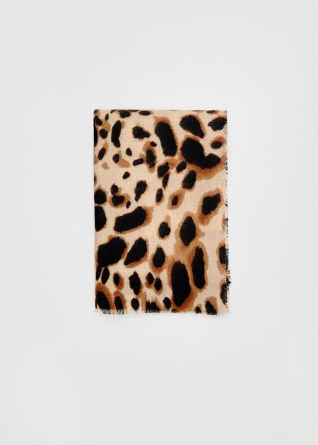 Leopard print scarf