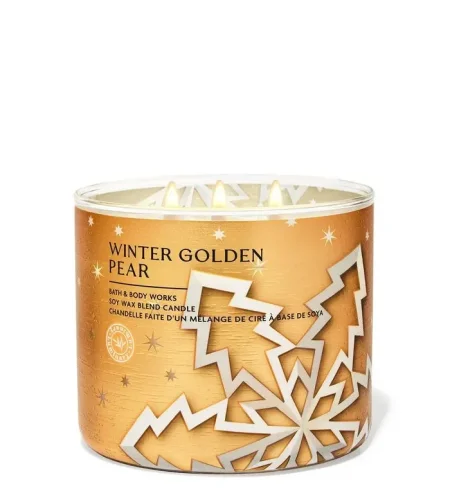 Winter Golden Pear 3-Wick Candle