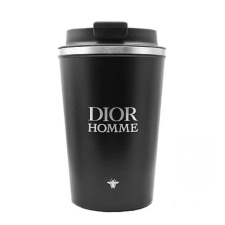 Dior Homme Mug with Lid Stainless Steel Thermal Travel Tumbler