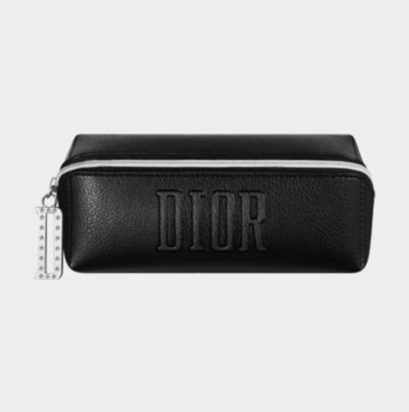 Dior Beauty Black Pencil Makeup Bag - Leather