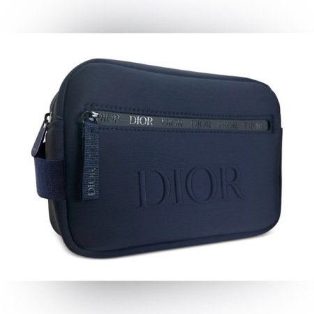 Dior men’s Bag NavyBlue Toiletry Travel Case Pouch