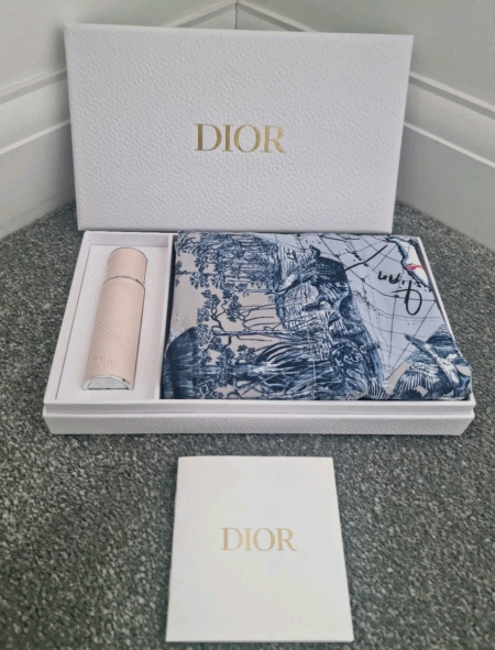 DIOR Miss Dior 10ml Travel Spray Refillable Blue Around the World Bag Pouch NEW